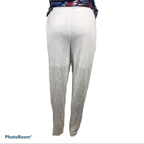 Tango Mango White Waist Tie Pants with partial inside lining New With Tags - Picture 5 of 7